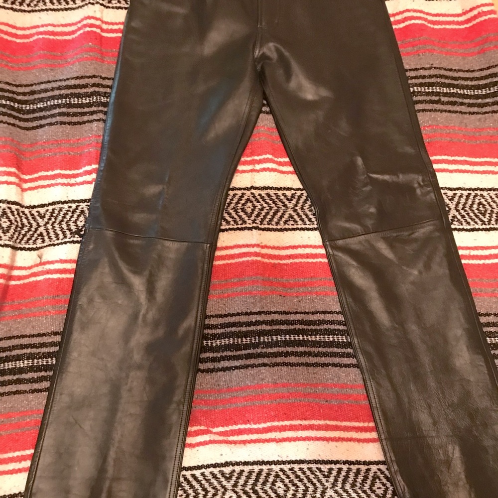 Vintage GAP leather boot cut riding pants